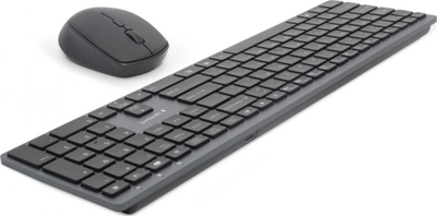 Set tastierë dhe maus Gembird Backlight Pro, wireless, US, i zi