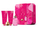 Set Xhel dushi 50 ml, Krem trupi 50 ml, Krem duarsh 50 ml dhe Top banje shkëlqyes 25 g Grace Cole Vanilla & Almond