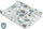 Tapet ndërrimi bebe Sensillo Stiffened Cot, 70x49 cm, PVC pa ftalate, me lepurusha shumëngjyrësh