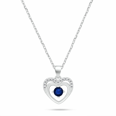 Set bizhuteri për femra Brilio Silver SET295WB , vathë + qafore, i argjendtë