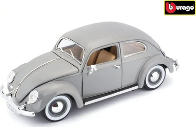 Makina për koleksion Bburago Volkswagen Beetle 1955, shkalla 1:18, gri