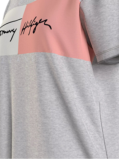 Bluzë nate për femra Tommy Hilfiger, e hirtë