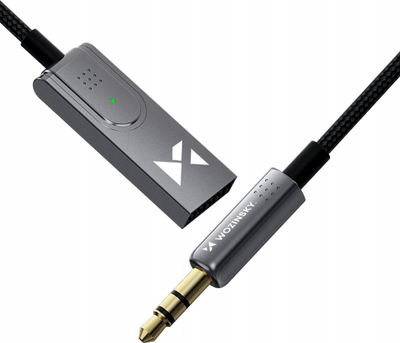 Аудио адаптер Bluetooth Wozinsky WTODB, Bluetooth 5.3, приемник AUX 3.5 mm, црн