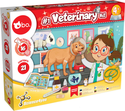 Едукативна играчка Science4you My First Veterinary Kit, ветеринарен сет за деца, 4+ години, шарен
