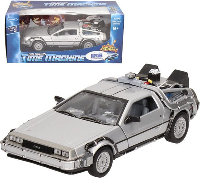 Model makine Welly Back to the Future II, shkalla 1:24, die-cast metal, ngjyrë argjendi