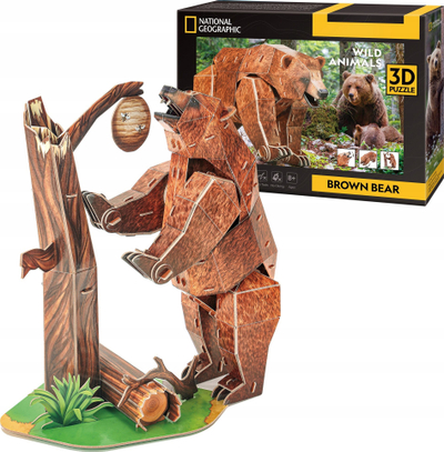 Puzzle 3D kartoni National Geographic Kids Arush Kafe, 88 copë, shumëngjyrëshe