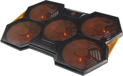 Bazë ftofëse për laptop Deltaco GAM-072, 5 ventilatorë, USB, e zezë