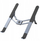 Mbajtëse tavoline Forcell F-Grip Fold Stand H Pro, alumini, e palosshme, gri
