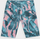 Leggins për goca 4F Junior TTIGF050, të shkurtra, me print tropikal rozë jeshil