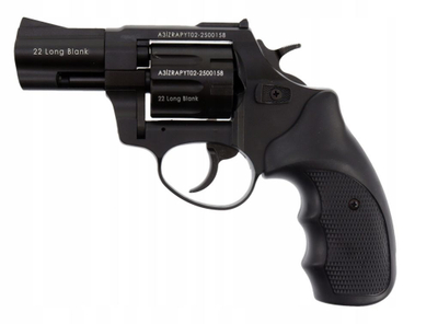 Revolver zbrazës Zoraki R1 K6L BAS, tytë 2.5", .22 Long Blank, i zi