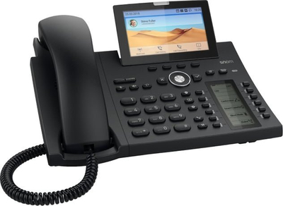 IP телефон Snom D385N, 12 линии, 4.3" TFT екран, црн