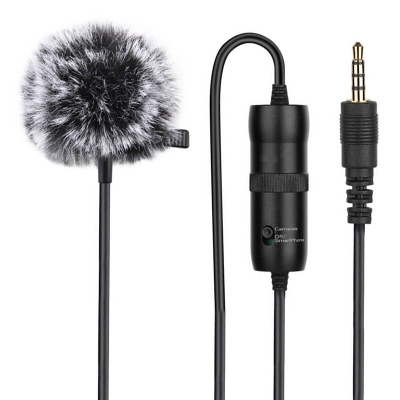 Mikrofon me kapëse PULUZ 3.5mm Jack 6m
