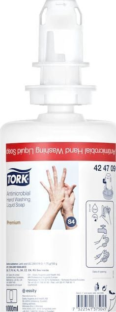Антибактериски сапун Tork 424709, течен, 1L, проѕирен