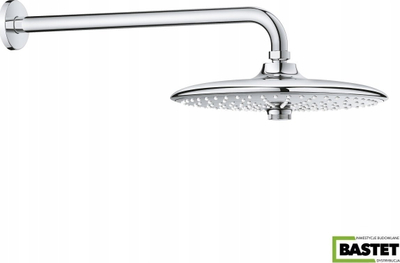 Dush sipër‑kokës Grohe Euphoria 260, 26 cm, 3 mënyra spërkatjeje, krom