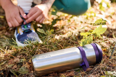 Termosi Mepal Twist Active, 600 ml, çelik inoks, i purpurt