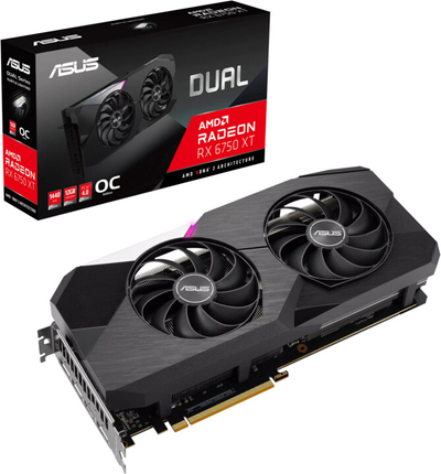 Kartë grafike ASUS Radeon DUAL-RX6750XT-O12G, 12GB GDDR6