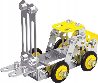 Set konstruktiv Black+Decker Folding Forklift Truck, 88 pjesë, metalik, i verdhë gri