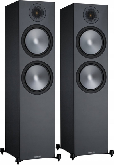 Kulla altoparlantësh Monitor Audio Bronze 500 6G, set çift, kolonë dyshemeje, të zinj
