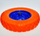 Rrotë karroce dore PU, 400 x 8mm, diametër 40cm, e verdhë