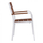 Kolltuk alumini BRONCA, 54.2×59×83.5 cm (HM5130.02), bardhë