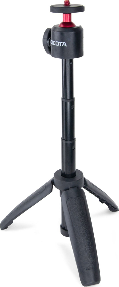 Tripod për kamera aksioni DICOTA D32049, i vogël, lartësi 24.5 cm, i zi me të kuqe