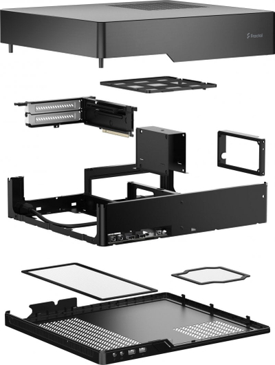 Kasë Fractal Design Node 202 Anode SFX 450W, Desktop