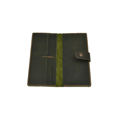 Kuletë e gjatë retro FD Leather, e gjelbërt