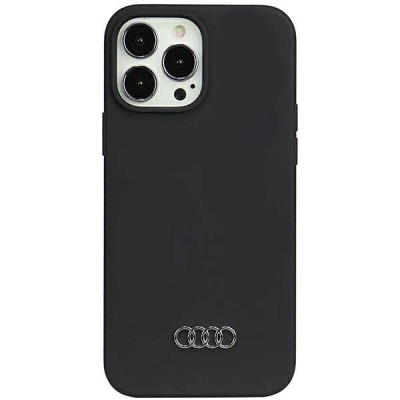 Kapak telefoni Audi Silicone Case për iPhone 13 Pro Max 6.7", silikon, i zi