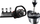 Set timoni gaming Thrustmaster TS-XW Racer me pedale dhe ndërrues shpejtësish TH8A, 1080°, për PC dhe Xbox, zi me të kuqe