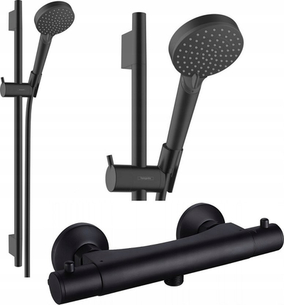 Set dushi Hansgrohe Vernis Blend Vario, 72 cm, AntiCalc, matt black
