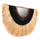 Pasqyrë gjysëm-rrumbullakët sisal-abace 85×3×50 cm (HM7799), zezë