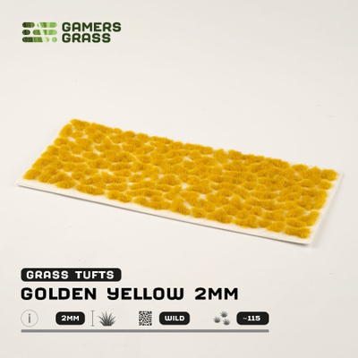 Tufa bari dekorativ GamersGrass Golden Yellow, 2mm, e verdhë