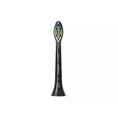 Kokë furçe zëvendësuese Philips Sonicare HX6068/88, 8 copë, për zbardhje dhëmbësh, të zeza
