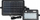 Reflektor solar kopshti V-TAC VT-788-10, LED 10W, për jashtë, i zi