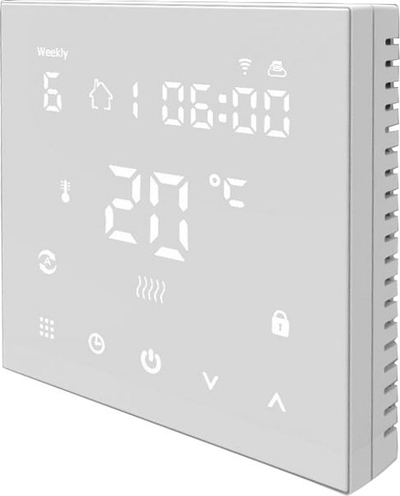 Termostat WiFi Thermoval TVT-45-C, për ngrohje n’dysheme, me programim javor, i zi