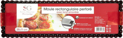 Kallëp për kek 5five Simple Smart, 35 x 11 cm, metalik, gri