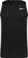 Maicë vrapi Nike Miler Dri FIT për burra, material Dri FIT, gjona reflektuese, e zezë