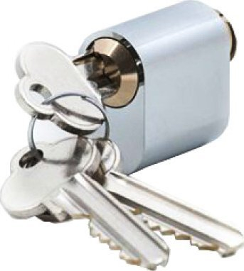 Цилиндрична брава Valnes E701C, скандинавски профил, 32mm, хром