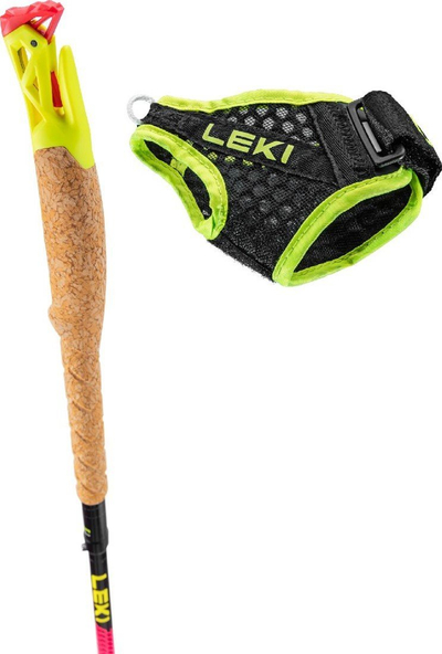 Shkop trail running Leki Ultratrail FX One, palosës, ultra i lehtë, verdhë neon