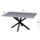 Tavolinë për kafe 120x60x45,5Hcm (HM9470.05), gri/ zezë
