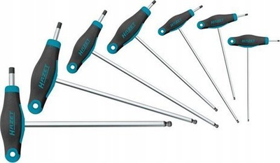 Set kaçavidash Hazet 829KKT/7, 7 copë, Torx T, gri-kaltër