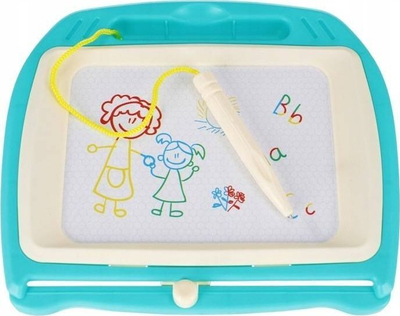 Tabelë vizatimi magnetike MEGA CREATIVE 511600, shumëngjyrëshe, me stilolaps, blu
