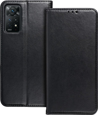Këllëf-portofol Magneto për Motorola Edge 40 Pro, me kapak, mbyllje me magnet, i zi