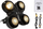 Prozhektor skene Evolights Blinder 4x100W, LED COB, IP65 DMX, i zi