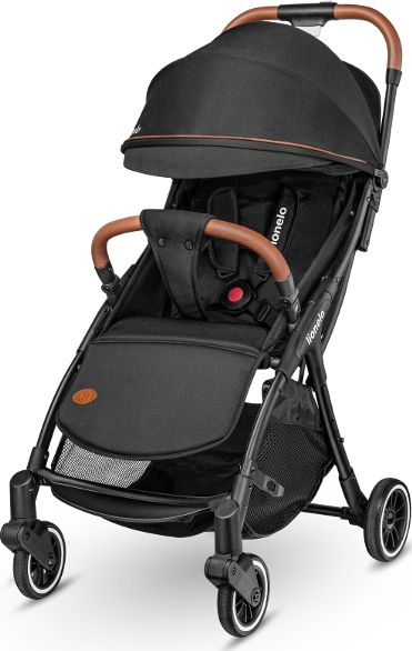 Детска количка Lionelo Julie One, до 22 kg, со компактно преклопување, црна