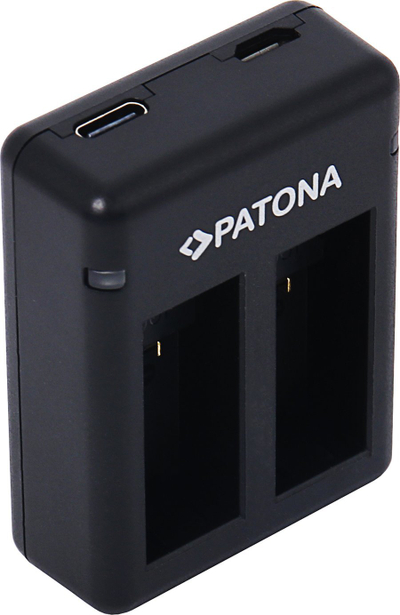 Karikues baterish Patona Dual USB për GoPro Hero 9 edhe Hero 10, i zi