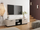 Komoda TV Cama SOHO, 140cm, MDF, kashmir me të zezë