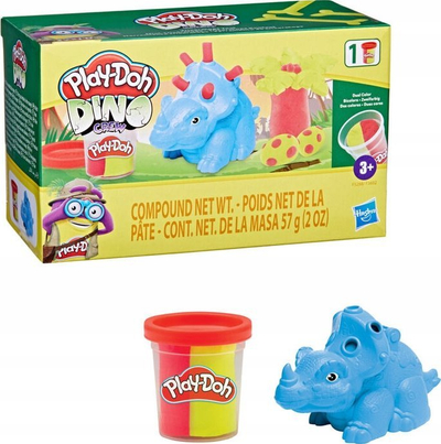 Set plasteline Hasbro Play-Doh Dino Crew, 57g, 2 ngjyra, blu