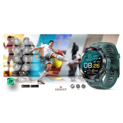Smartwatch Giewont GW460-2, GPS, sportiv, jeshil