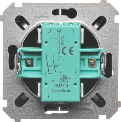 Ndërprerës për roleta Kontakt-Simon Basic (BMZ1.01 / 28), 10A, 250V, i hirt